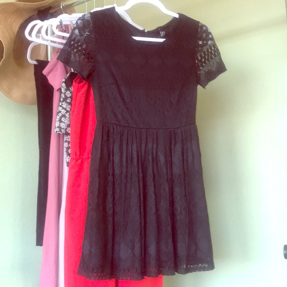 Black lace dress
